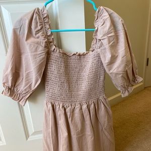 Linen mini dress